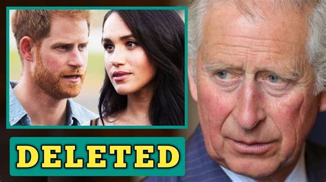 Deleted 🛑 Harry And Meghan Shocked As King Charles Removes Them From The