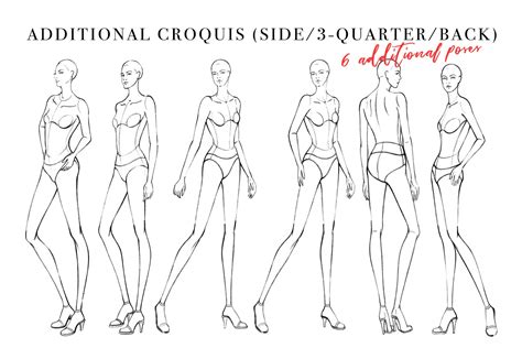 Male Fashion Figure Template Head Fashion Croquis Catwalk Pose