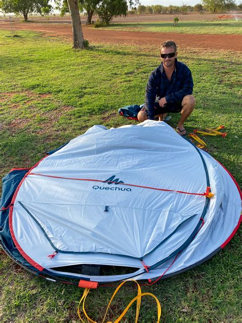 Quechua Decathlon 2 Seconds Pop Up Tent Pack Down Lapping Oz Review