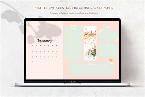 Desktop Wallpaper Organizer With Calendar