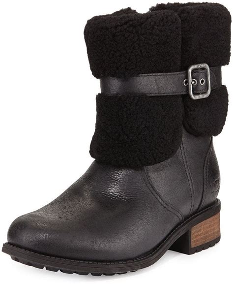 Ugg Blayre Ii Fold Over Boot Black Boots Fold Over Boots Real