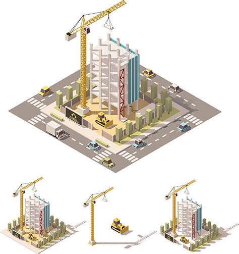 57100 Redevelopment Construction Stock Illustrations Royalty Free