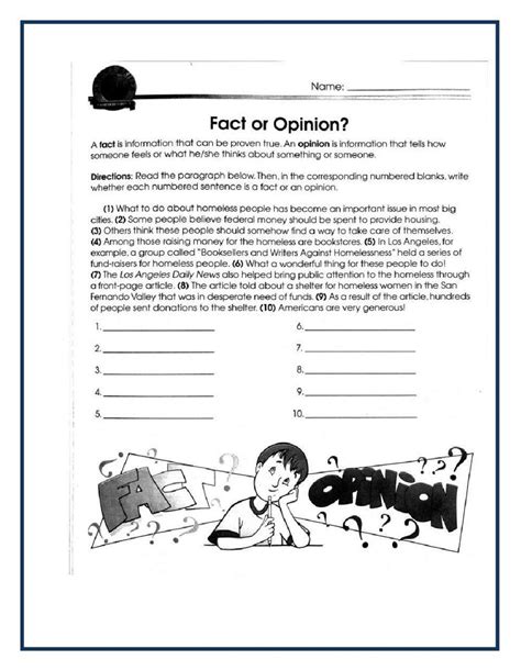 Fact And Opinion Reading Comprehension Gr 5 Worksheet Live Worksheets Library