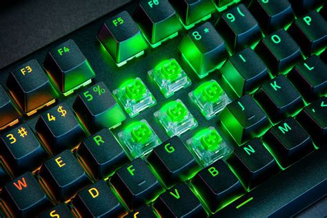 Razer Blackwidow V4 Pro Green Level Up