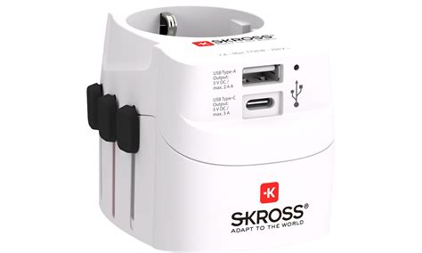 Rejseadapter Skross World Pro Light Usb A C Rejseadapter Thansen Dk