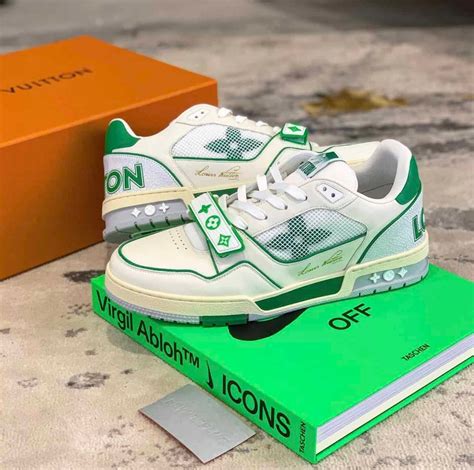 Louis Vuitton Trainer Green White Yungplug