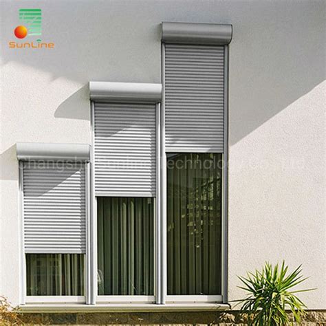 Insulated Roller Shutter PU Foaming Motorized Aluminium Rolling