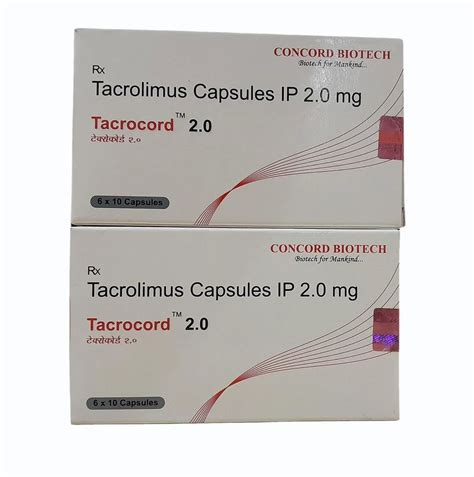 Tacrocord 2mg Capsules At Rs 257 60 Stripe Nephrology Medicines In