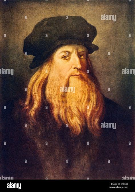 Leonardo Da Vinci Self Portrait Of The Italian Renaissance Painter