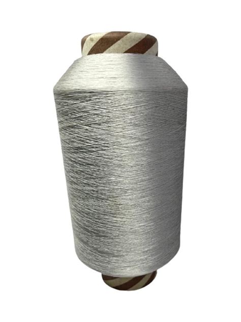 Ply Denier Silver Polyester Twisted Yarn For Textile Industry At