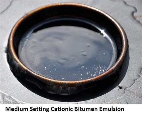 Liquid Medium Setting Cationic Bitumen Emulsion For Road Construction