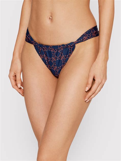 Guess Dół od bikini E2GO18 MC04R Granatowy Modivo pl