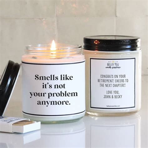 Smells Like It S Not Your Problem Anymore Funny Candle Etsy