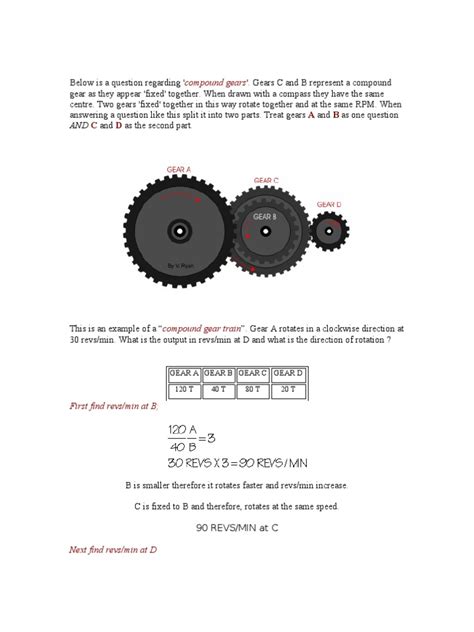 Compound Gear Train | Transmission (Mechanics) | Kinematics