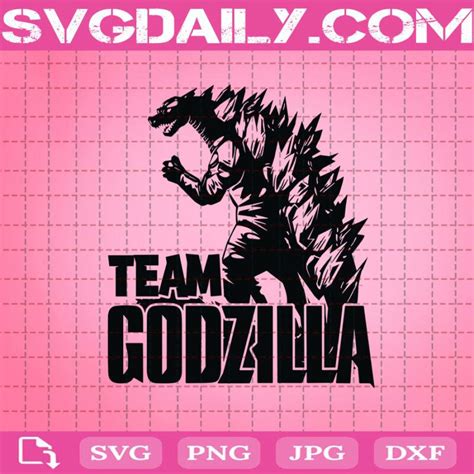 Team Godzilla Svg Godzilla Neon Svg Godzilla And Kong Svg King Of