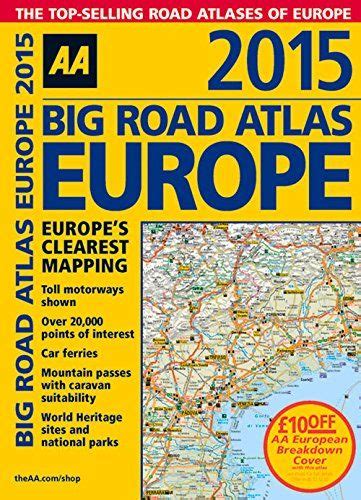 Big Road Atlas Europe Europe S Clearest Mapping Aa Publishing