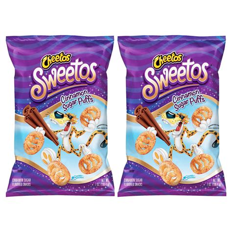 2 Pack Cheetos Sweetos Cinnamon Sugar Eggs Limited Time Only 7 Oz