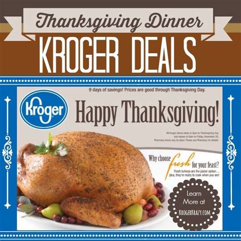 Order Thanksgiving Dinner Kroger