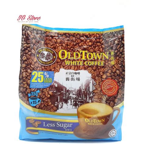 Old Town White Coffee Less Sugar 旧街场白咖啡 低糖15s x 35gm Shopee