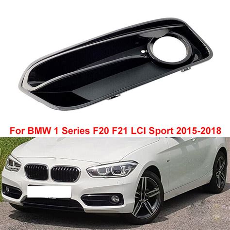 Left Front Bumper Fog Light Grille Cover For BMW 1 Series F20 F21 LCI