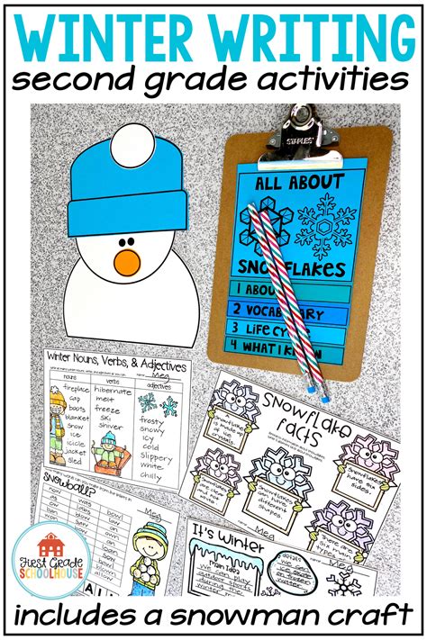 Winter Writing Activities Second Grade Winter Writing Prompts Winter Writing Activities