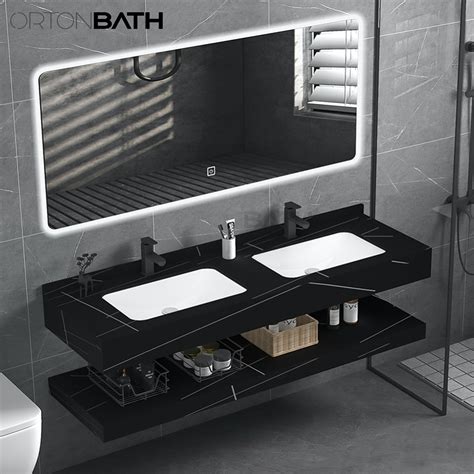 Ortonbath Undermount Ceramic Basin With Double Floating Sintered Stone