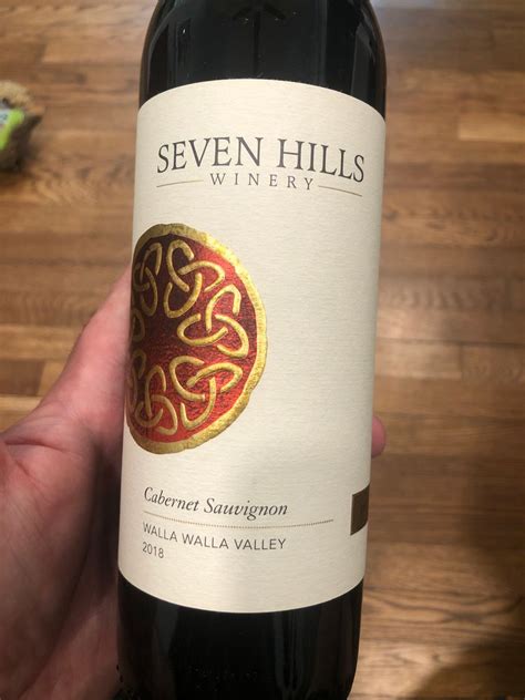 2018 Seven Hills Winery Cabernet Sauvignon Walla Walla Valley Usa