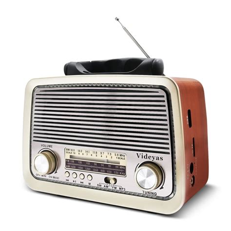 Amazon.com: Videyas AM FM Radio Vintage Radio Retro Radio Portable
