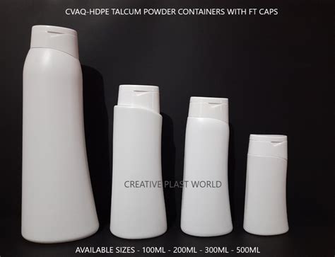 Flip Top Cap Hdpe Talcum Powder Bottle Ml Ml Ml Ml