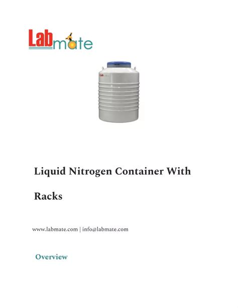 PPT - Liquid Nitrogen Container With Racks PowerPoint Presentation ...