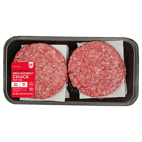 Chuck Patties Ground Beef Burgers Priceless Foods