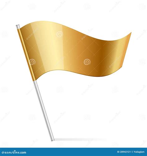 Gold Flag Stock Image Image 28942121