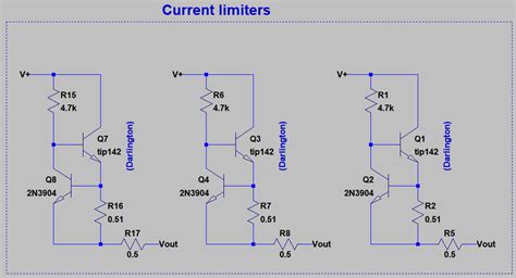 Bjt Parallel Current Limiters Ballast Resistors And Transistor