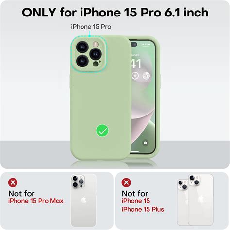 Vooii Funda Compatible Con Iphone 15 Pro Silicona Líquida Defender Mejorada Protección