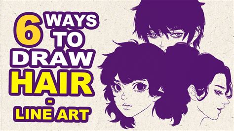 How To Draw 6 Hairstyles Digital Art Huta Chan Youtube