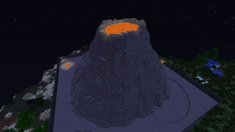 How To Build A Volcano In Minecraft