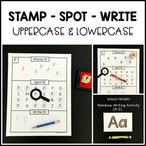 Alphabet Stamp Spot Write It Modern Preschool