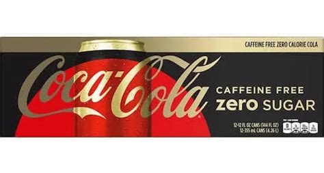 Refresco Coca Cola Zero Sugar Caffeine Free 12 Pack 355ml En Venta En