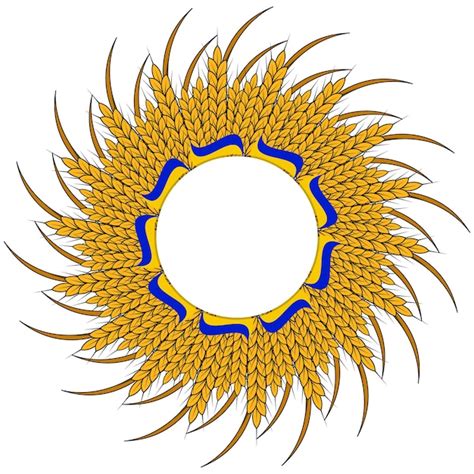 Premium Vector Vector Illustration Of A Wreath Of Spikelets Of Wheat