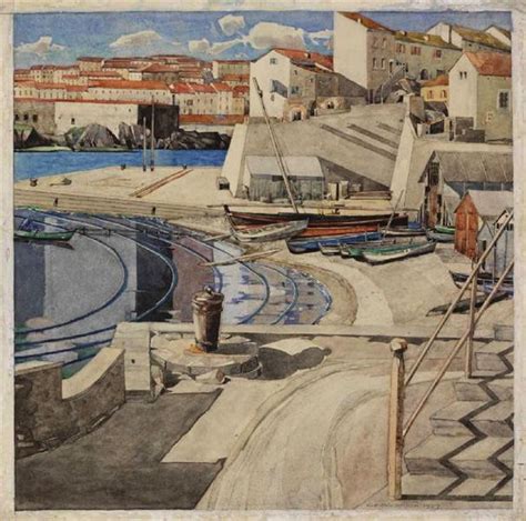 The Little Bay, Port Vendres, 1927 - Charles Rennie Mackintosh - WikiArt.org