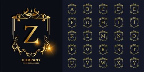 Premium Vector Letter Z Or Collection Initial Alphabet With Luxury