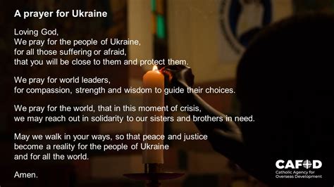 Prayers For Peace In Ukraine Mount Carmel Roman Catholic High School