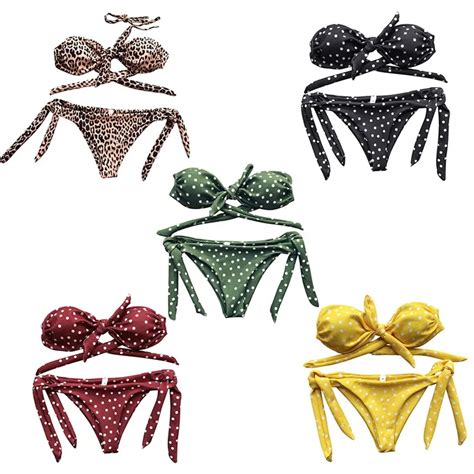 New Swimsuit Bikini Dot Print Sexy Split Bikini Set In Bikinis Set