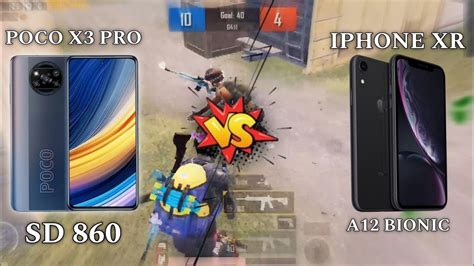 POCO X3 PRO VS IPHONE XR PUBG TDM TEST ANDROID 90 FPS Vs IOS 60