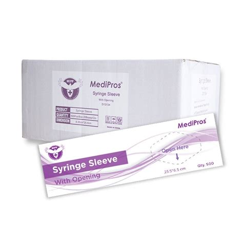 Medipros Syringe Sleeve Hit Dental Medical Supplies