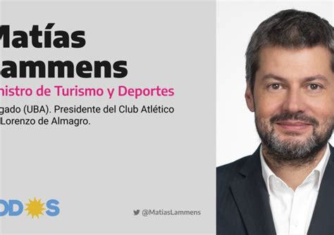 Matías Lammens nuevo ministro de Turismo y Deporte de Argentina ALNNEWS