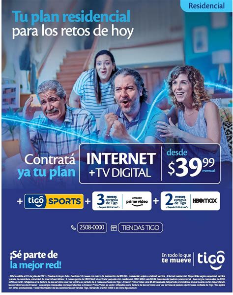 Oferta de Internet más TV Digital en Tigo El Salvador 16 Julio