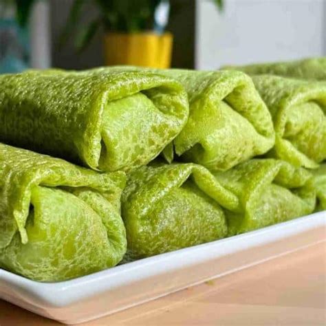 Kuih Dadar Ketayap Simple Pandan Crepe Recipe