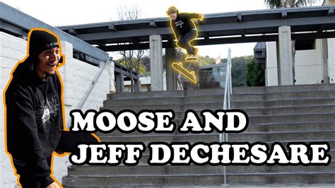 MOOSE AND JEFF DECHESARE INSANE SKATE SESH YouTube