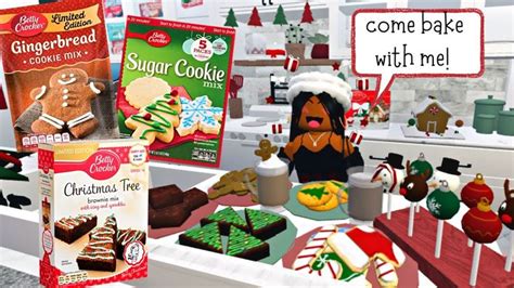 Baking Christmas Holiday Treats Roblox Bloxburg Food Decals